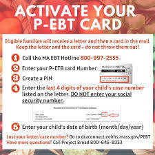 Activate a card if you're having trouble activating The P Ebt Cards Provide City Of Somerville Official Facebook