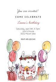 Customize free birthday invitation templates and hype up the excitement for your day. Birthday Bunny Birthday Invitation Template Free Greetings Island