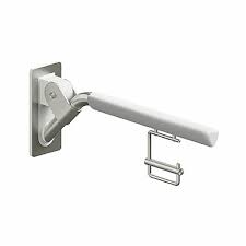 Toilet roll holders ✓ with best price guarantee. Lehnen Evolution 85 Cm Bow Type Folding Handrail With Toilet Paper Holder