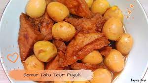 Resep Semur Tahu Telur Puyuh Sederhana Resep Telur Tahu