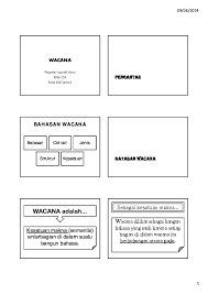 Karya menggunakan gaya bahasa yang sesuai kepada para pembaca. Pdf Microsoft Powerpoint 17 Wacana Handout Aldo Anna Academia Edu