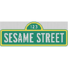 Sesame street and attraction sign at seaworld 154. Sesame Street Cross By Student Loan Free Dream Patterns Embroidery Pattern Sesame Street Sesame Street Sign Cross Stitch Patterns
