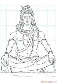 How To Draw Lord Shiva Step By Step Drawing Tutorials Lord Shiva Sketch Ganesha Sketch Art Drawings Sketches Simple