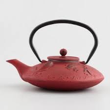 Red Koi Enameled Cast Iron Teapot Cast Iron Tea Pot Tea Pots Tea