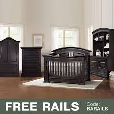 Baby Appleseed 5 Piece Nursery Set Chelmsford 3 In 1 Convertible Crib Davenport Double Dresser With Hutch 5 Drawer Tall Dresser And Armoire In Espresso Free Shipping
