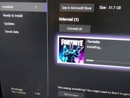 You can find the tab for fortnite at the top of the launcher. My Xbox One X Should Come With 1tb Of Storage An Xbox Update Later And Now I Have Just Over 750gb There S No Way Xbox Needs 250gb To Update Xbox