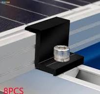 8 Pieces Solar End Clamp Solar Panel Bracket End Clamp for RV Camping Boats 45mm | Daraz.pk