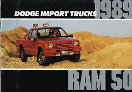 Details About Big 1989 Dodge Ram 50 Pickup Truck Brochure W Color Chart Custom Sport Power