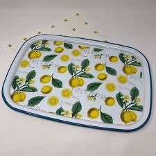 We did not find results for: Dining Lemon Citron Enamel Serving Tray Blue Border Poshmark