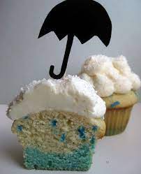 Bake It In A Cake Rainy Day Cupcakes I Couldn T Bake Real Rain Into Cupcake Cakes Cake Baking