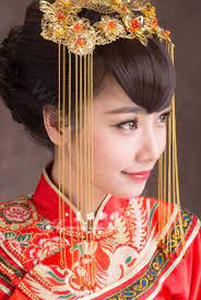 Luxury Classic Costume Phoenix Coronet Tassel Hair Clasp Cheongsam Chinese Style Mar Short Curly Weave Hairstyles Bridal Hair Accessories Traditional Hairstyle
