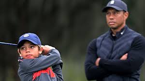 Playing alongside a ghost of other famous father and son duos. Tiger Woods Son Charlie S Incredible Eagle At Pnc Championship Trash Talk Of Justin Thomas