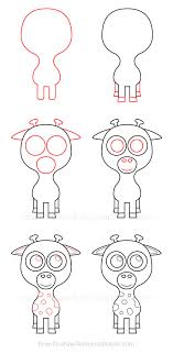 Draw this giraffe by following this drawing lesson. How To Draw A Giraffe