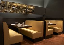 Design your bench out of marble instead of wood. Lyndon Banquette Seating Lyndon Design