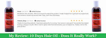 Successful for the two people. My Review 10 Days Hair Oil 2021 Does It Really Work How To Get Great Hair