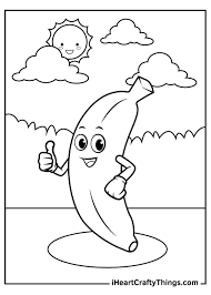 So grab your favorite drawing tool and grab a pack of printable coloring pages. Bananas Coloring Pages Updated 2021