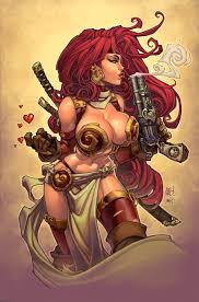 It's hard to find a red monika's lines and not to color it. Red Monika By Joemad Joe Madureira Comic Kunstler Zeichnungen