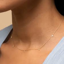 Check out our mejuri selection for the very best in unique or custom, handmade pieces from our jewelry shops. Diamonds Station Necklace Station Necklace Gold Diamond Necklace Floating Diamond Necklace