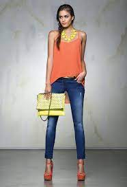 Blusa S203805 Jeans S049293 Bolso S211880 Calzado S082692 Casual Fashion Outfits Otono Outfits Verano