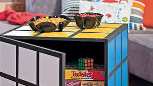 Attractive and durable coffee cups in light blue and tan colors. How To Make A Rubik S Cube Coffee Table A Little Craft In Your Daya Little Craft In Your Day Cube Coffee Table Rubiks Cube Cube Furniture