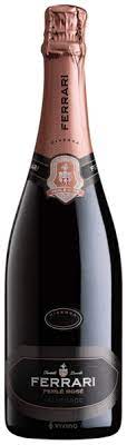 The scene is dominated by hints of rein. Ferrari Perle Rose Riserva Vivino
