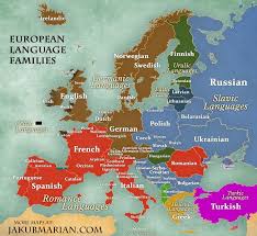 Map Of Languages And Language Families Of Europe Language Map Language Families Map