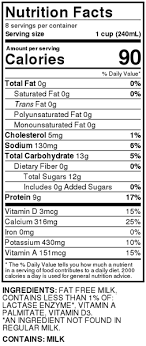 The usda recommends that adults ages 19 to 50 get at least 1,000. Hy Vee 100 Lactose Free Fat Free Milk Half Gallon Hy Vee Aisles Online Grocery Shopping