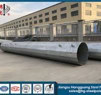 Hot Dip Galvanized Power Tower Steel Tubular Pole Joint With ...