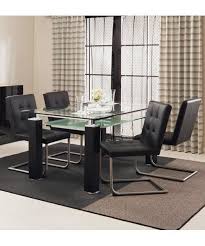 ガラス天板のダイニングテーブルセット dt ニューヨークf bk hs la12 1 インテリア 家具 模様替え ニトリ ダイニング テーブル