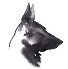 Black And White German Shepherd Painting Dutch Shepherd Drawing Google Search Dog Tattoos Gsd Tattoo German Shepherd Tattoo