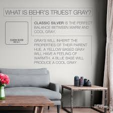 I would buy samples (any paint store should carry these colors) and paint them on a piece of posterboard. Faq What Is Behr S Truest Gray Colorfully Behr