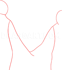 From the variety of easy drawing pictures given here, you can click on any picture to navigate to the page containing detailed steps on how to draw that picture in a step by step procedure. How To Draw People Holding Hands Step By Step Drawing Guide By Dawn Dragoart Com