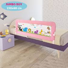 Evokids Animals 150x68 Cm Jumbo Yatak Bariyeri Pembe Yatak Bariyerleri Bebek Sehri