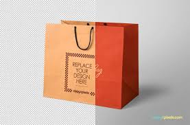 Free Shopping Bag Mockup For Showcasing All Kinds Of Merchandising And Branding Designs This Psd Mockup Features Editable Front Design And Individual Com Imagens