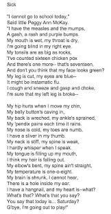 Sick Shel Silverstein Favorite Think This At Work Quite Often These Days Silverstein Poems Funny Poems For Kids Reading Poems