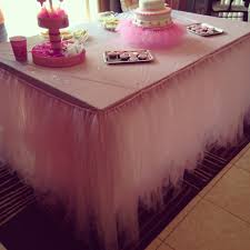 Table Tutu Skirt Tutorial Tutu Table Tutu Baby Shower Trendy Baby Shower Ideas