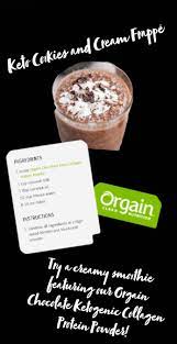 Keto Cookies And Cream Frappe Organic Protein Powder Recipes Protein Powder Recipes Shakes Keto Protein Powder