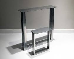 The U 28 X 28 Black Steel Metal Dining Table Legs Desk U Etsy Metal Dining Table Dining Table Legs Table Legs