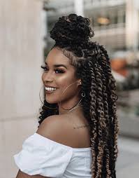 Black hairstyles for every style, length, and texture. Passion Twists Love This Look On Kathlynceleste Twist Hairstyles Braided Hairstyles For Black Women Twist Braid Hairstyles