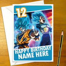 Maybe you would like to learn more about one of these? Dragon Ball Super Personalised Birthday Card Personalized Z Goku Vegeta Saiyan Ebay
