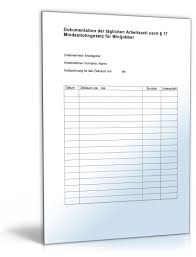 Mit der stundenzettel app gehören fehlende oder unfertige stundenzettel der. Stundenaufzeichnung Fur Minijobber De Tabelle Download
