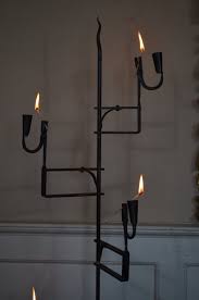 Niceai candle holders for flameless candles fireplace candelabra wrought iron candle stands candle holders centerpiece modern candlesticks black pack of 4. Antiques Atlas 20thc Blacksmith Made Wrought Iron Candle Holder