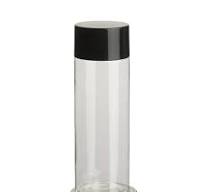 BPA Free PET Plastic Flush Cap Bottle Toner Bottle with Black Screw Cap and  Orifice Reducer Facial Toner Moisturizer Bottles