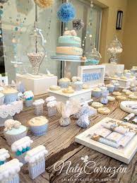 Little Lamb Baby Shower Baby Shower Party Ideas Photo 6 Of 29 Catch My Party Baby Lamb Baby Shower Baby Shower Cake Table Boy Baby Shower Cake Table