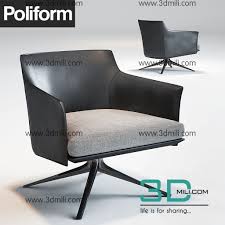 508 Chair 3d Models Free Download 3d Mili Download 3d Model Free 3d Models 3d Model Download Armchair Furniture Blue Chairs Living Room Armchair