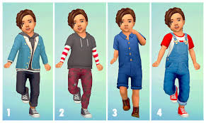 Can I See Sum Of Your Overall Favourite Outfits For Male Toddlers Thanks In Advance Bbg 33 Hey Here Are Some Of M Sims 4 Toddler Floral Print Pants Sims 4