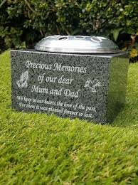 (hammered silver) grave, flowers, funeral. Personalised Granite Memorial Vase Grave Rose Bowl Grave Ornament Cemetery Vase Memorial Vase Granite Memorial Cemetery Vases