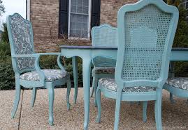 Shop the thomasville dining chairs collection on chairish, home of the best vintage and used furniture, decor and art. Turquoise Cane Back Dining Chair Set Table Antique House N Decor