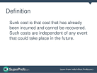 Sunk cost definition