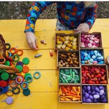 How To Play With Grapat Mandalas Loose Parts In 2020 Beading For Kids Toddler Play Diy Crafts For Gifts